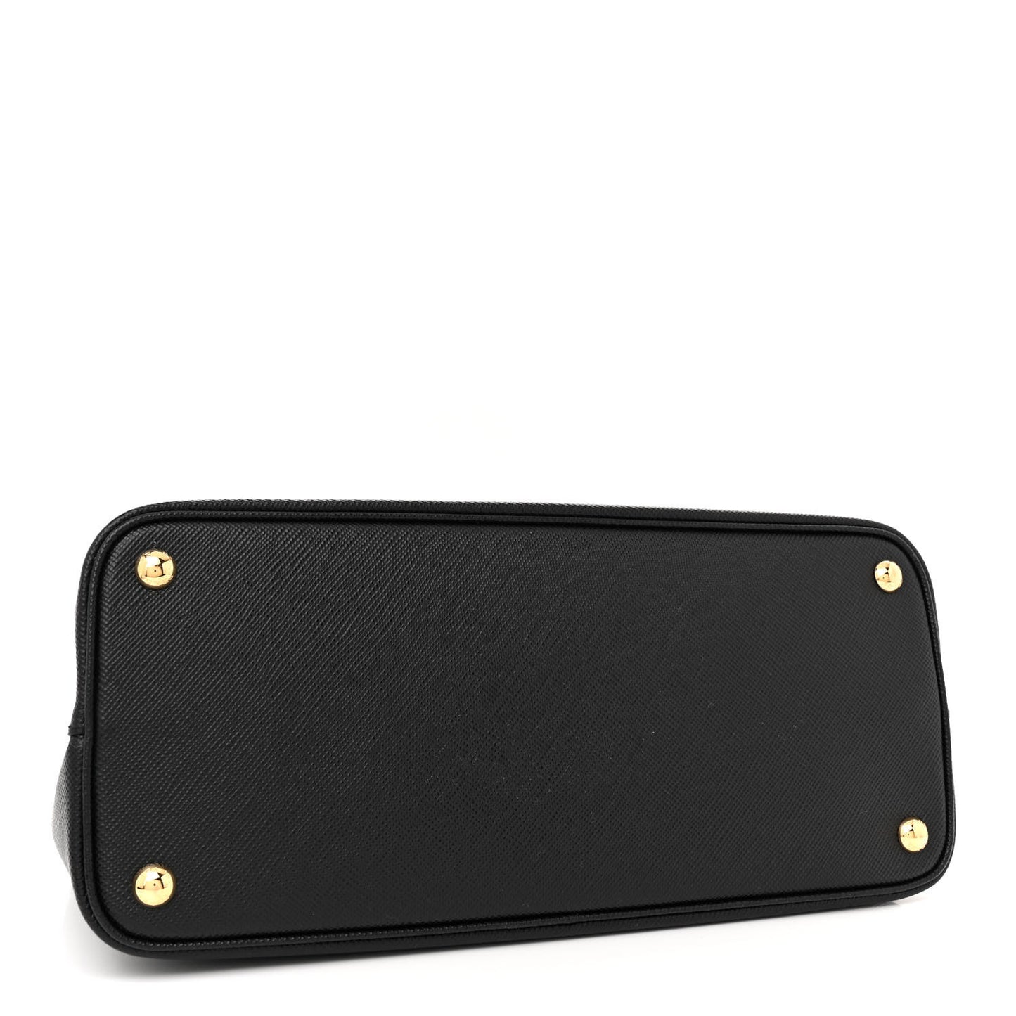 Saffiano Cuir Medium Double Bag Black Fuoco