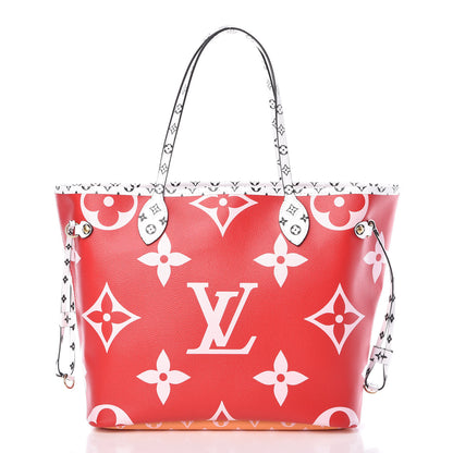Louis Vuitton Monogram Giant Neverfull MM Rouge 3 of 11