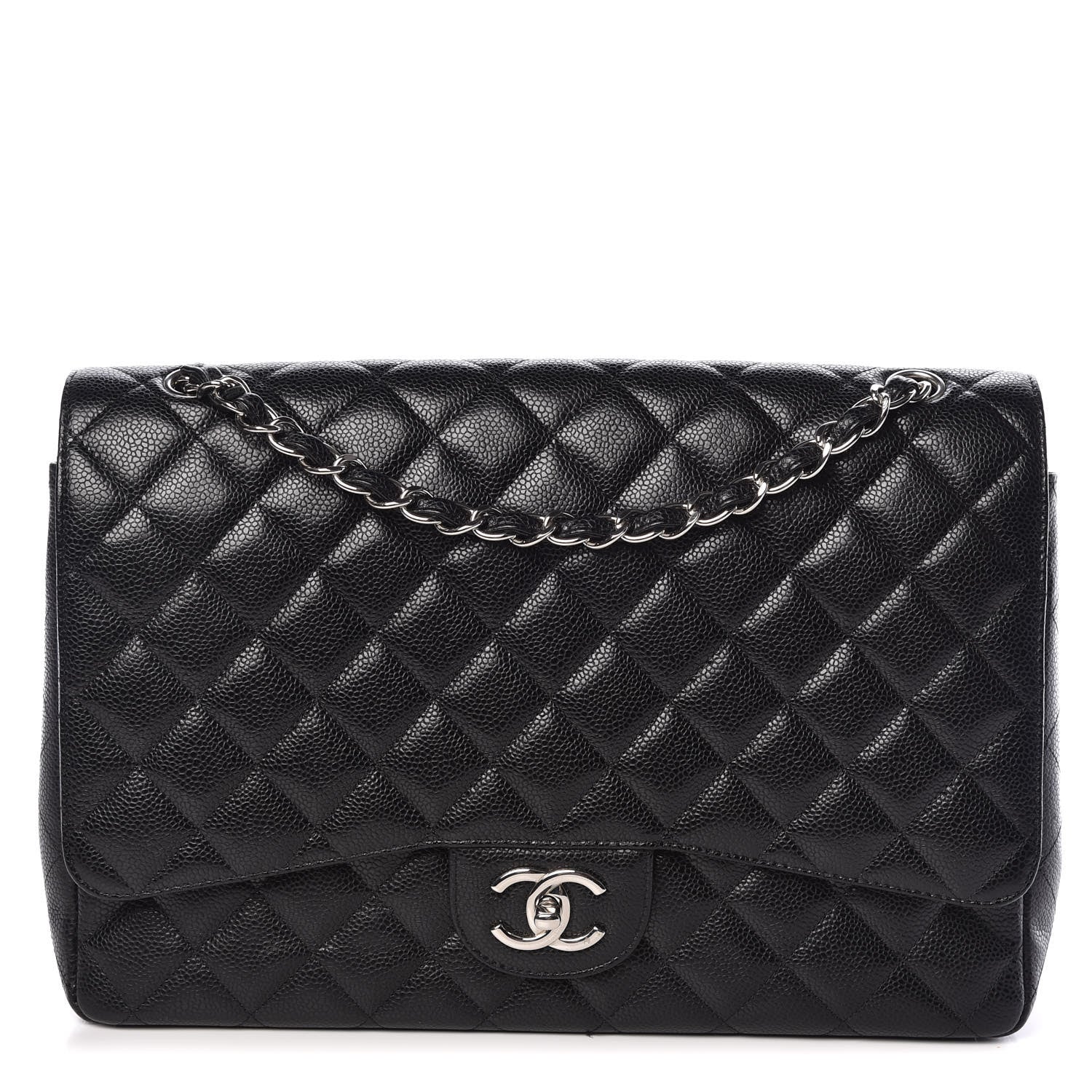 Chanel Caviar Quilted Maxi Double Flap Black 1 of 11