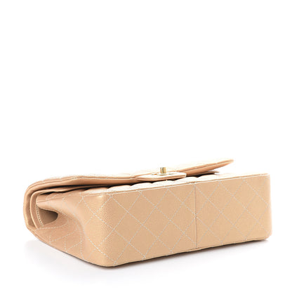 Chanel Pearly Caviar Quilted Jumbo Double Flap Gold 3 of 8