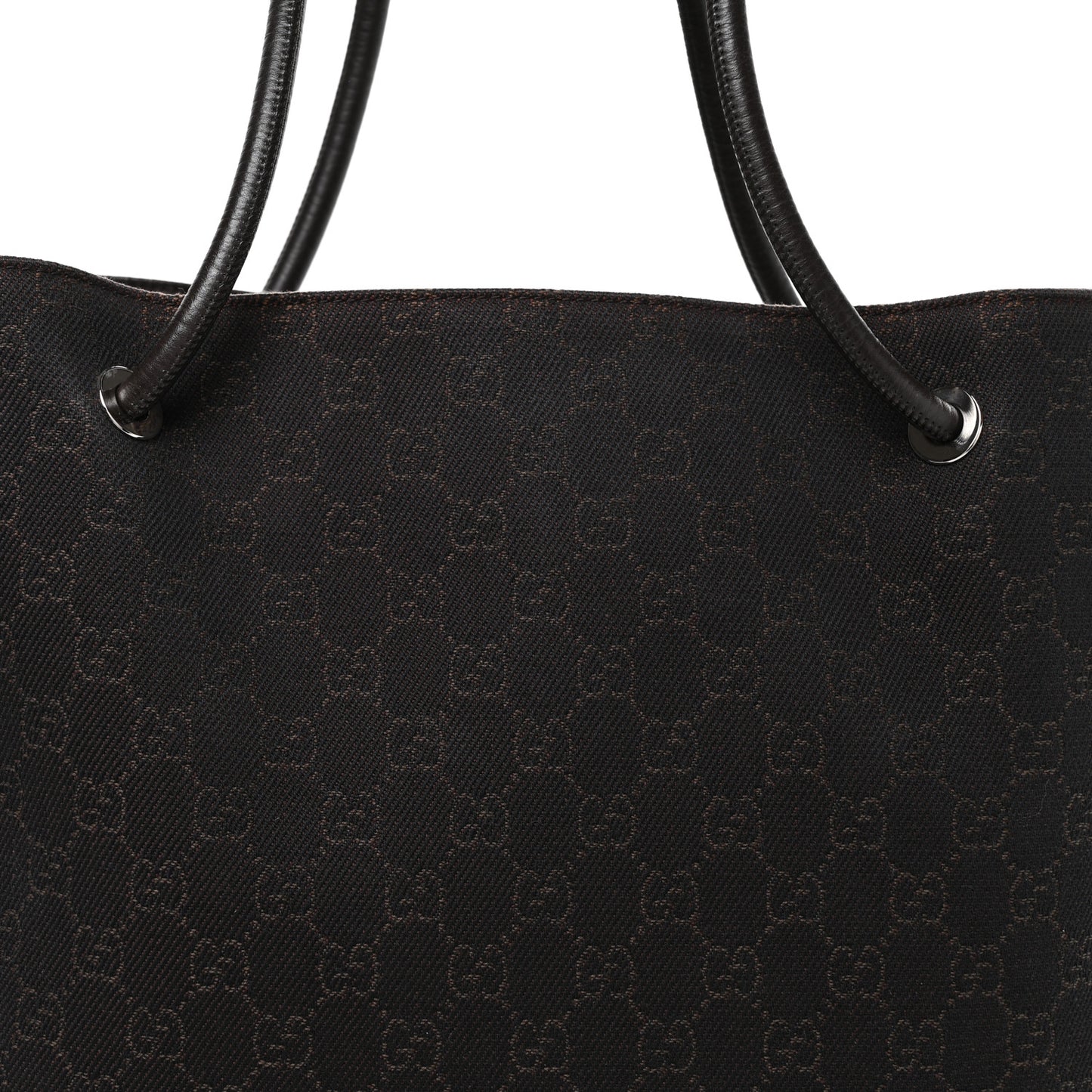 Canvas Monogram Gifford Shopping Tote Brown