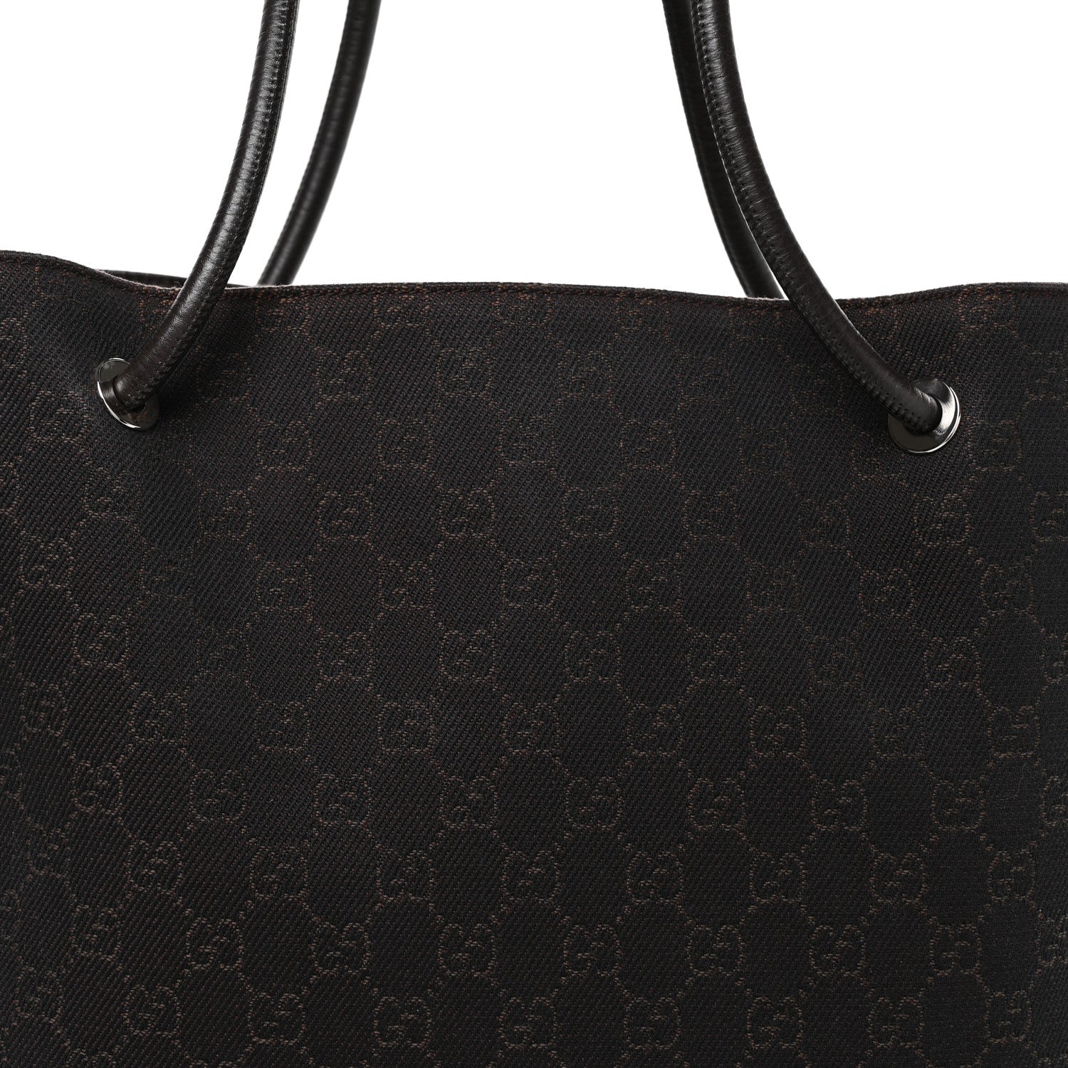 Gucci Canvas Monogram Gifford Shopping Tote Brown 17 of 19