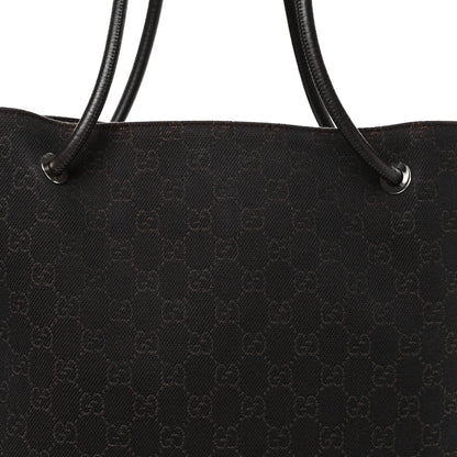 Gucci Canvas Monogram Gifford Shopping Tote Brown 17 of 19
