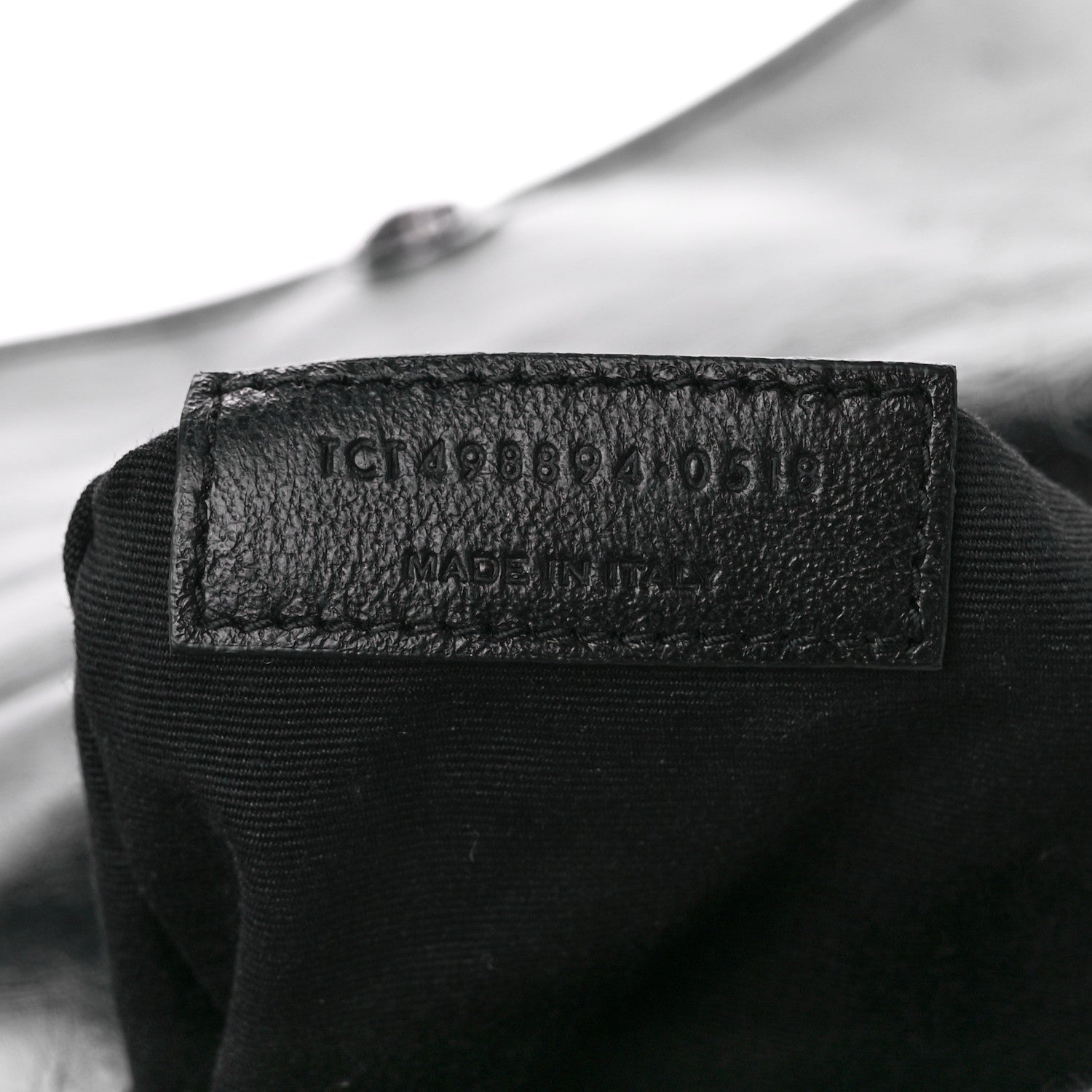Saint Laurent Crinkled Calfskin Matelasse Monogram Medium Niki Chain Satchel Black 8 of 11
