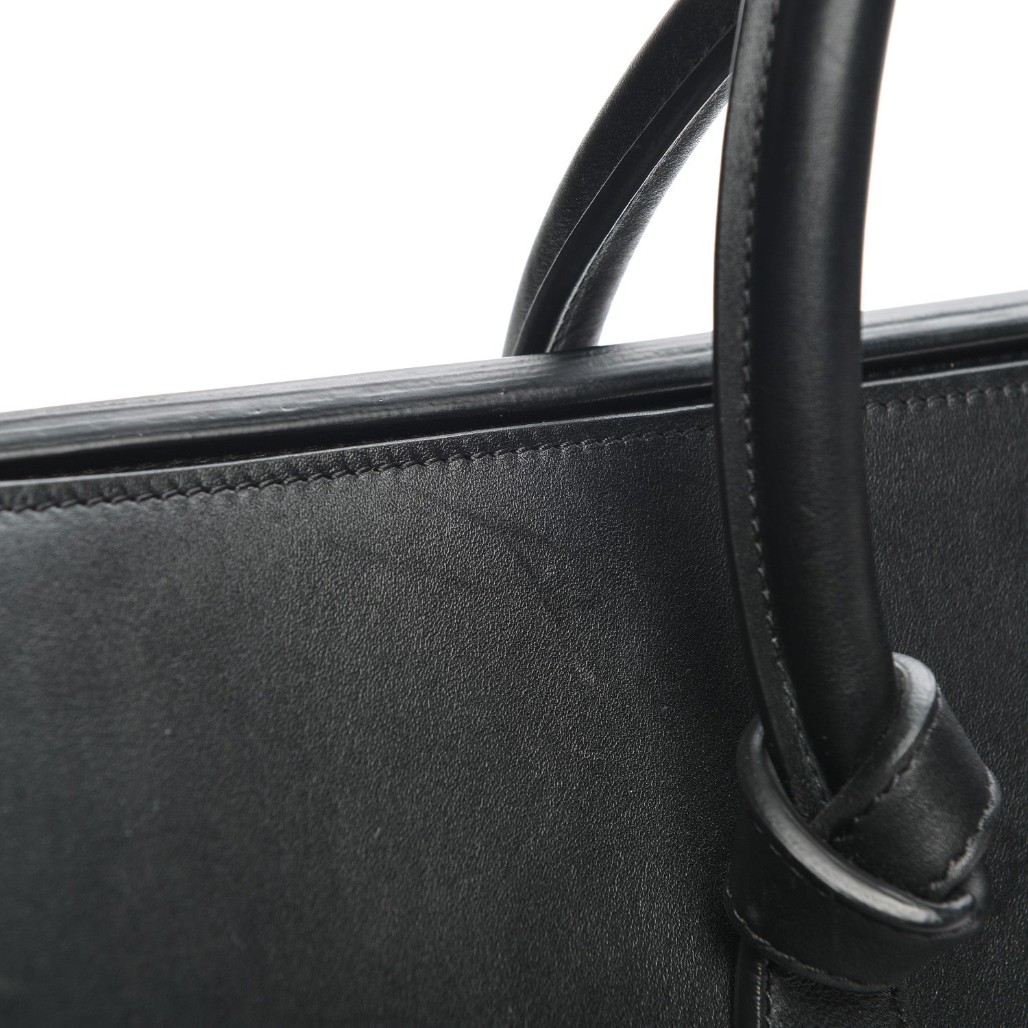Celine Smooth Calfskin Large Tie Knot Tote Black 7 of 8