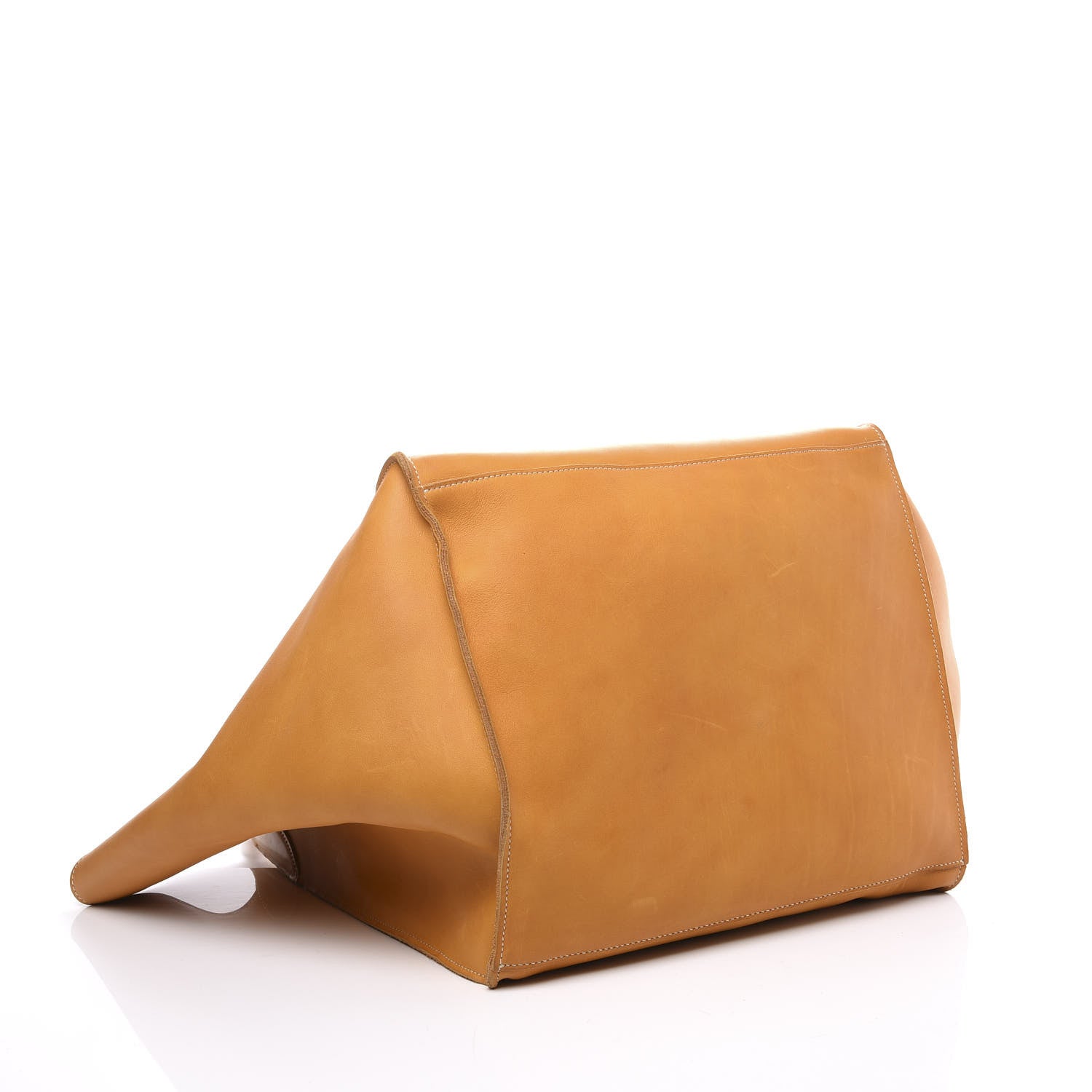 Celine Soft Bare Calfskin Medium Big Bag Dark Yellow 3 of 12