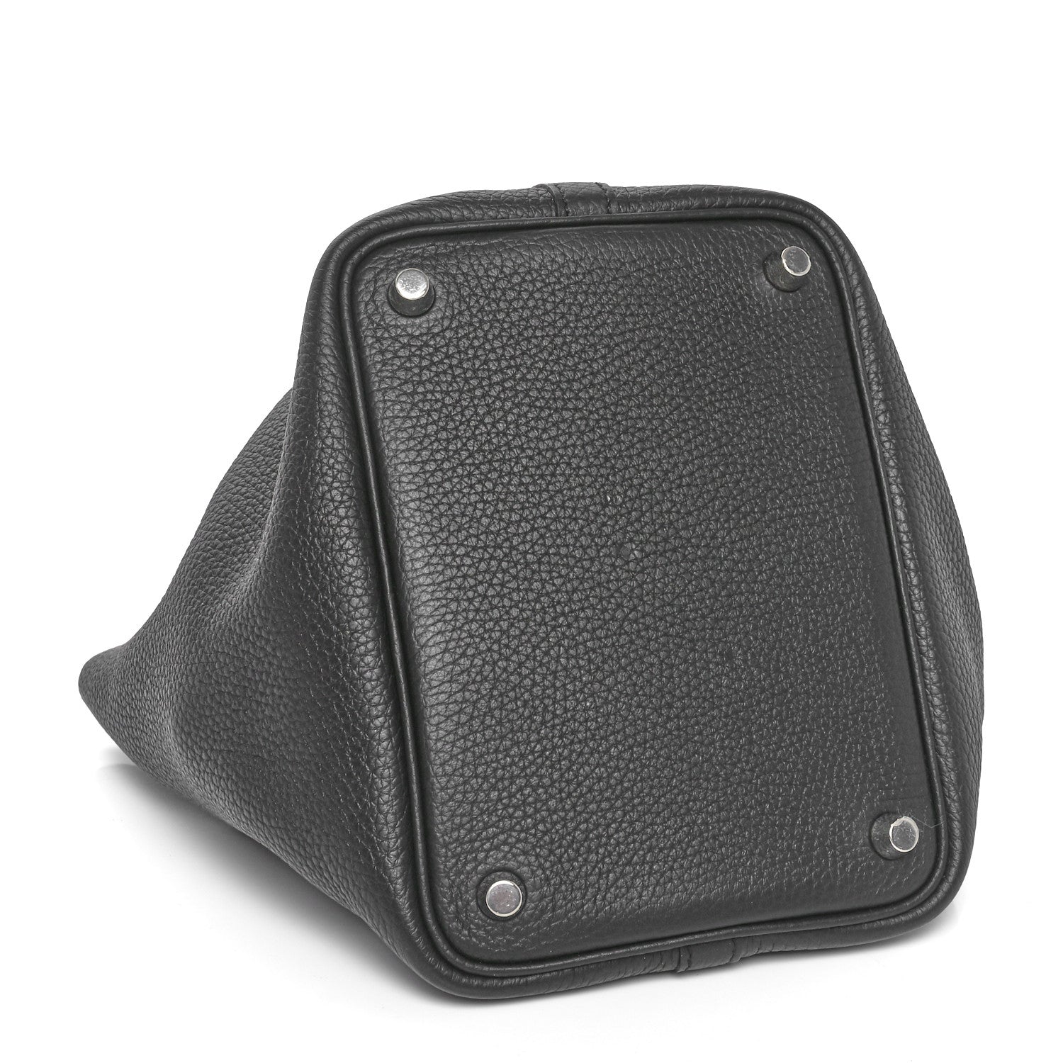 Hermes Taurillon Clemence Matte Alligator Picotin Lock Touch 18 PM Black 4 of 10