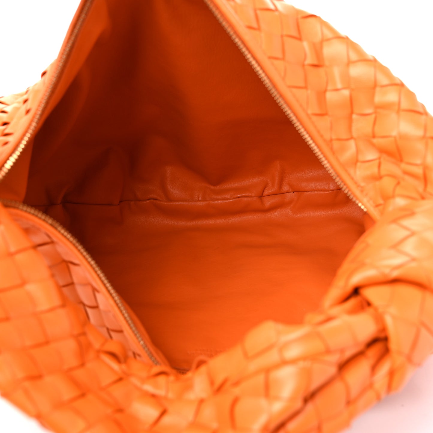 Nappa Intrecciato Small Jodie Twist Orange