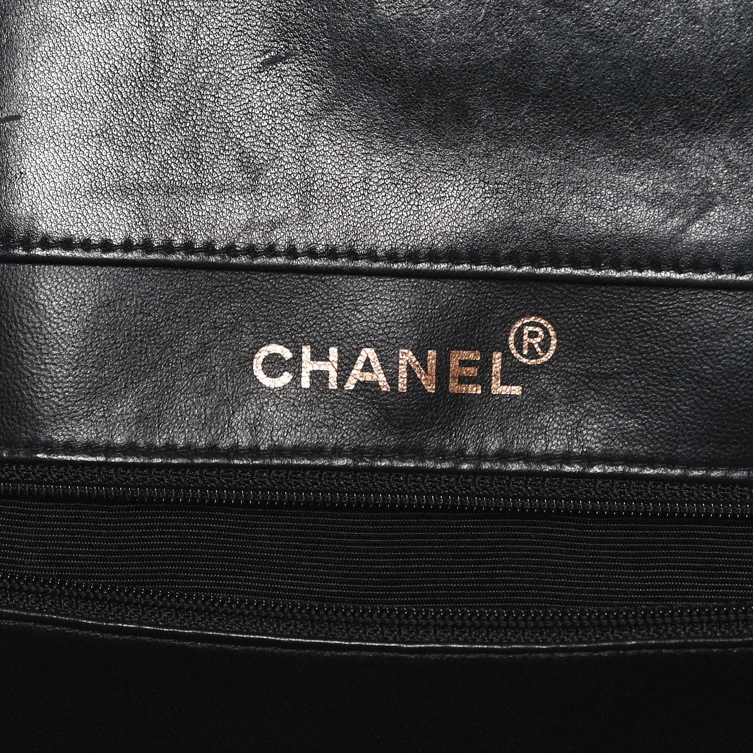 Chanel Patent Quilted Grand Shopping Tote GST Black 6 of 10