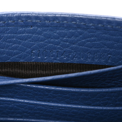 Gucci Dollar Calfskin Interlocking G Chain Wallet Caspian 7 of 12