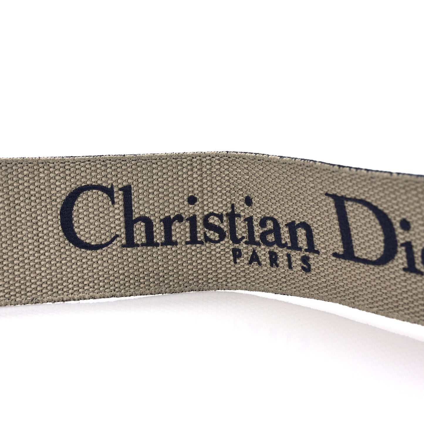 Canvas Embroidered Shoulder Strap Blue