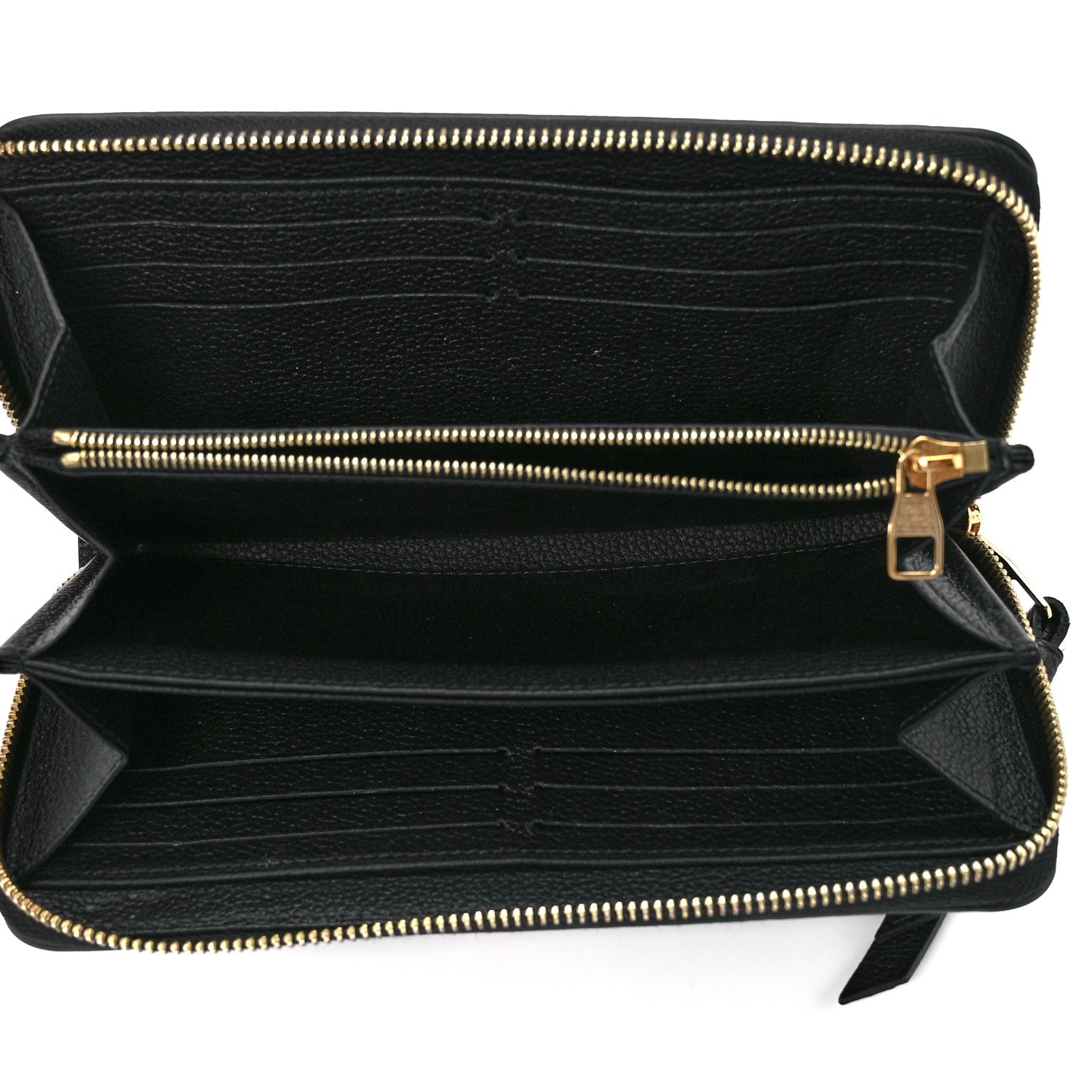 Louis Vuitton Empreinte Monogram Giant Zippy Wallet Black Beige 5 of 11