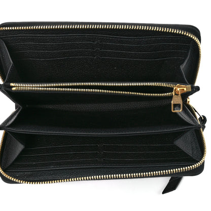 Louis Vuitton Empreinte Monogram Giant Zippy Wallet Black Beige 5 of 11