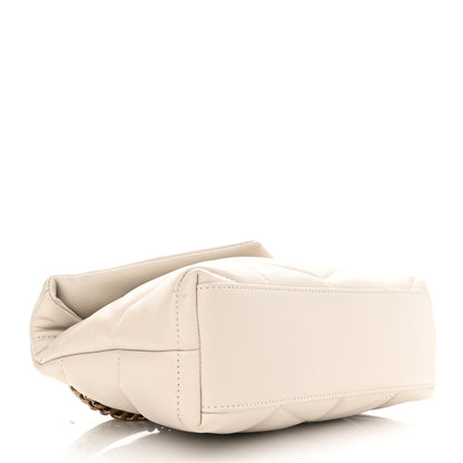 Saint Laurent Lambskin Quilted Toy Loulou Puffer Monogram Chain Satchel Crema Soft 4 of 11
