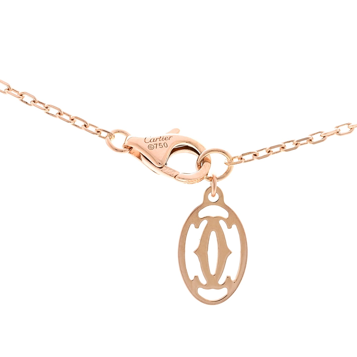 18K Pink Gold Pink Sapphire D'Amour Pendant Necklace