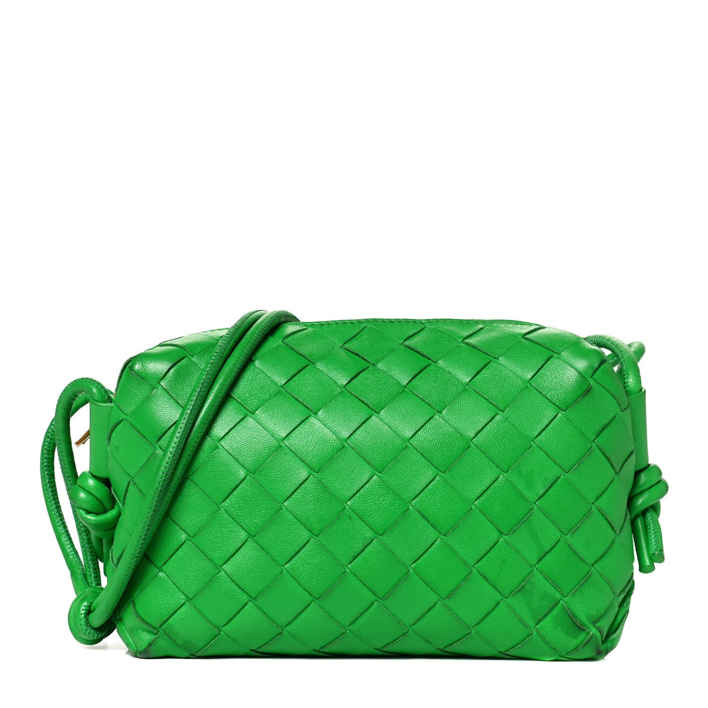 Nappa Intrecciato Mini Loop Camera Bag Parakeet