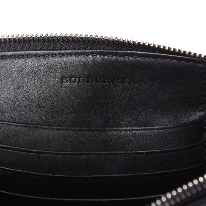 Burberry Mega Check Peyton Crossbody Clutch Bag Black 6 of 14