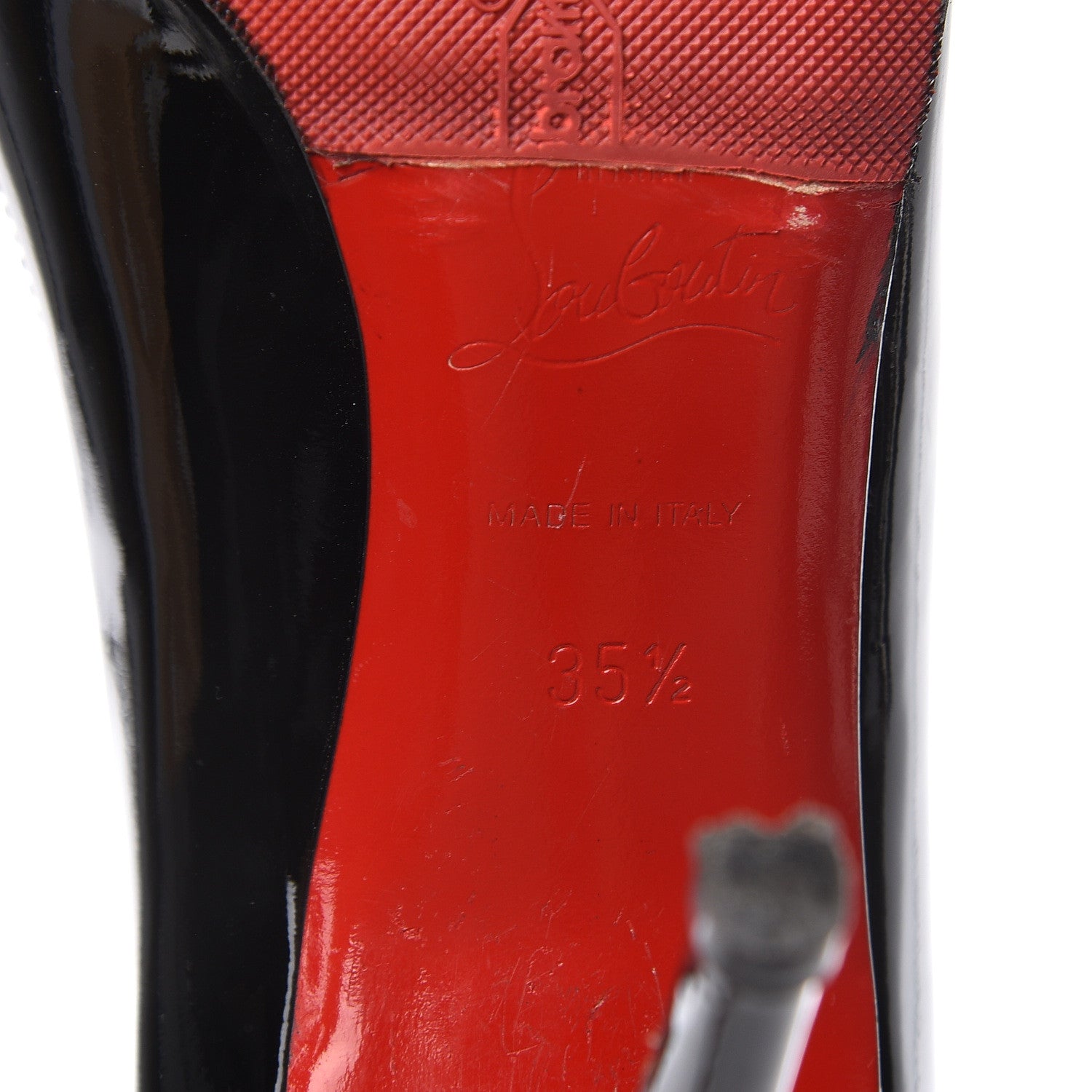 Christian Louboutin Patent Simple 100 Pumps 35.5 Black 8 of 10