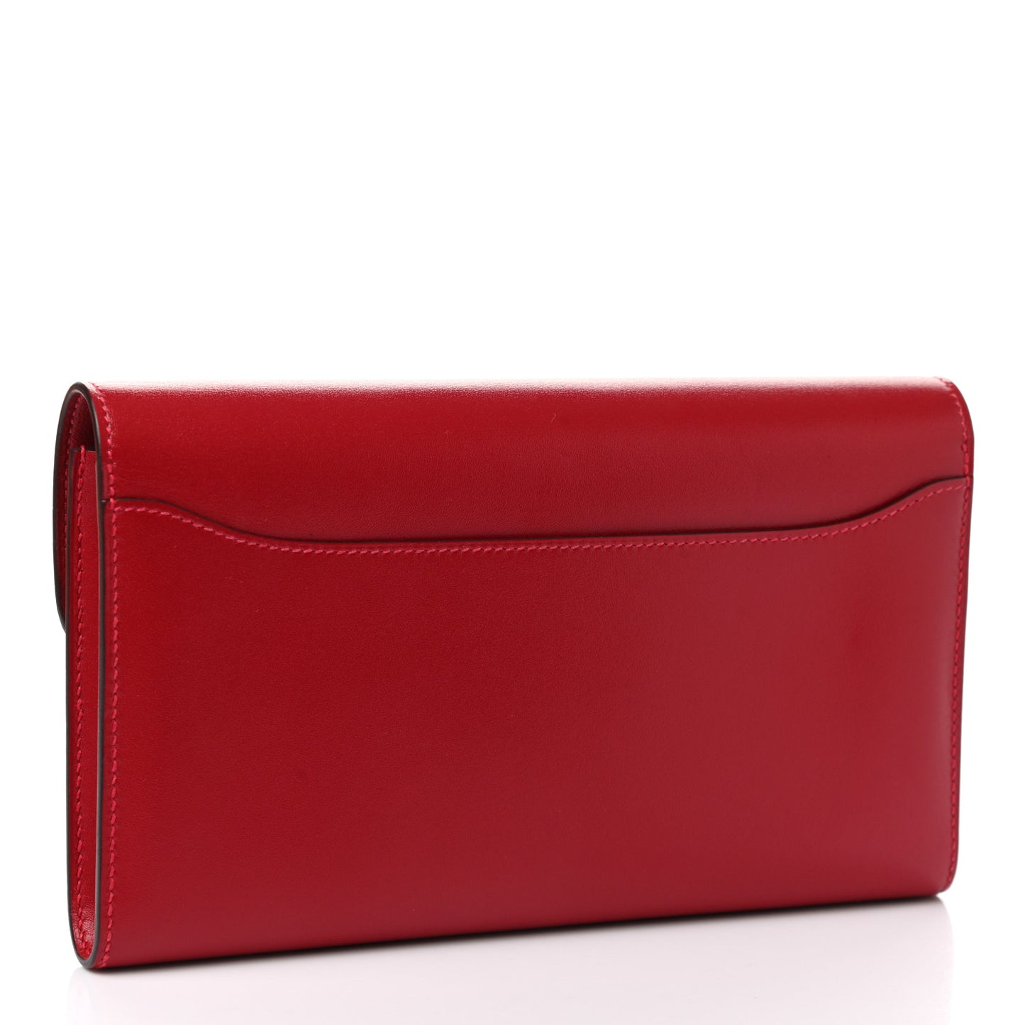 Tadelakt Constance Long Wallet Rouge Vif