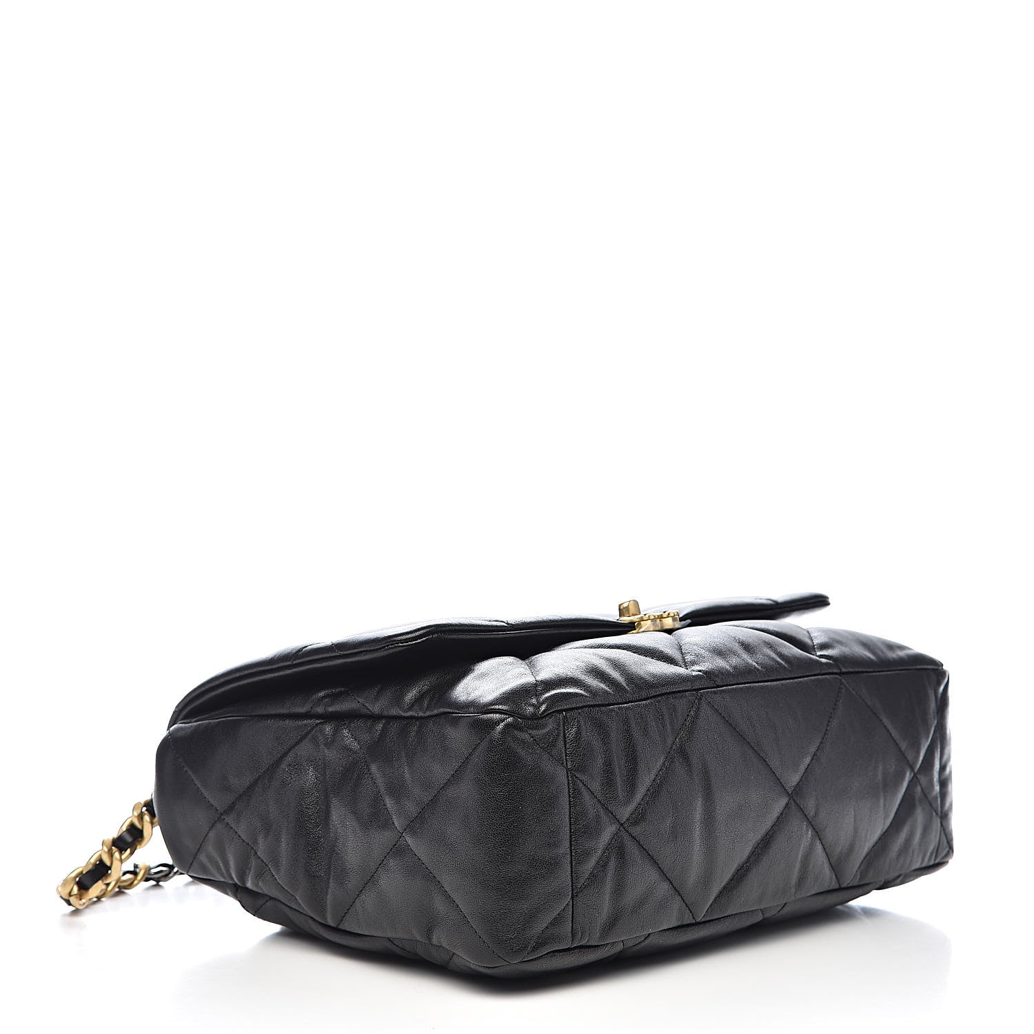 Chanel Goatskin Quilted Maxi 19 Flap Black 4 of 10