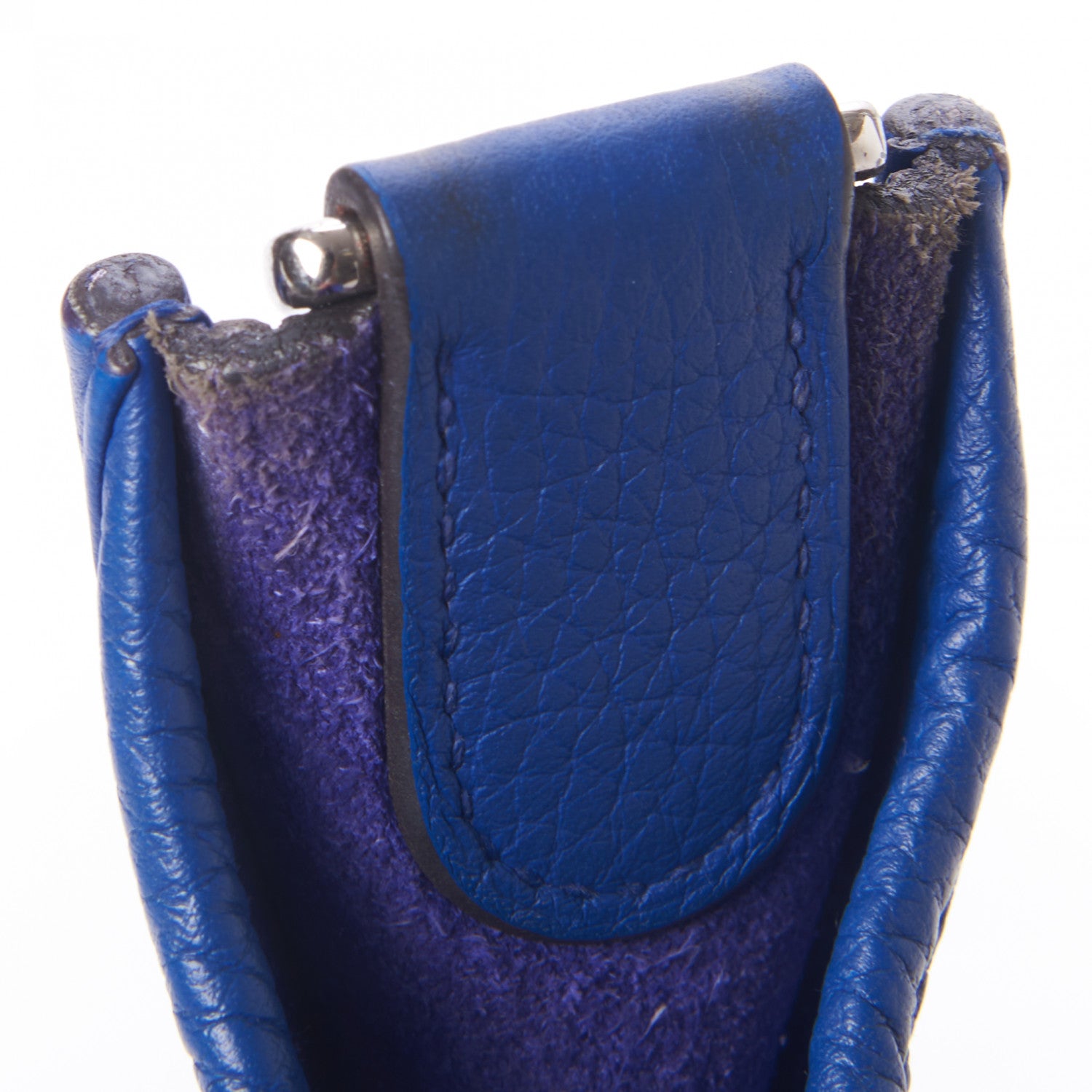 Hermes Taurillon Clemence Evelyne III GM Bleu Electrique 14 of 14