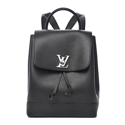 Louis Vuitton Calfskin Lockme Backpack Black 1 of 10