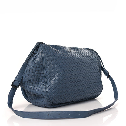 Bottega Veneta Nappa Intrecciato Small Messenger Flap Krim 3 of 9