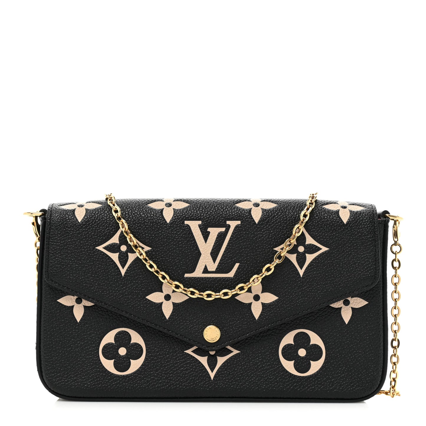 Empreinte Monogram Giant Felicie Pochette Black Beige