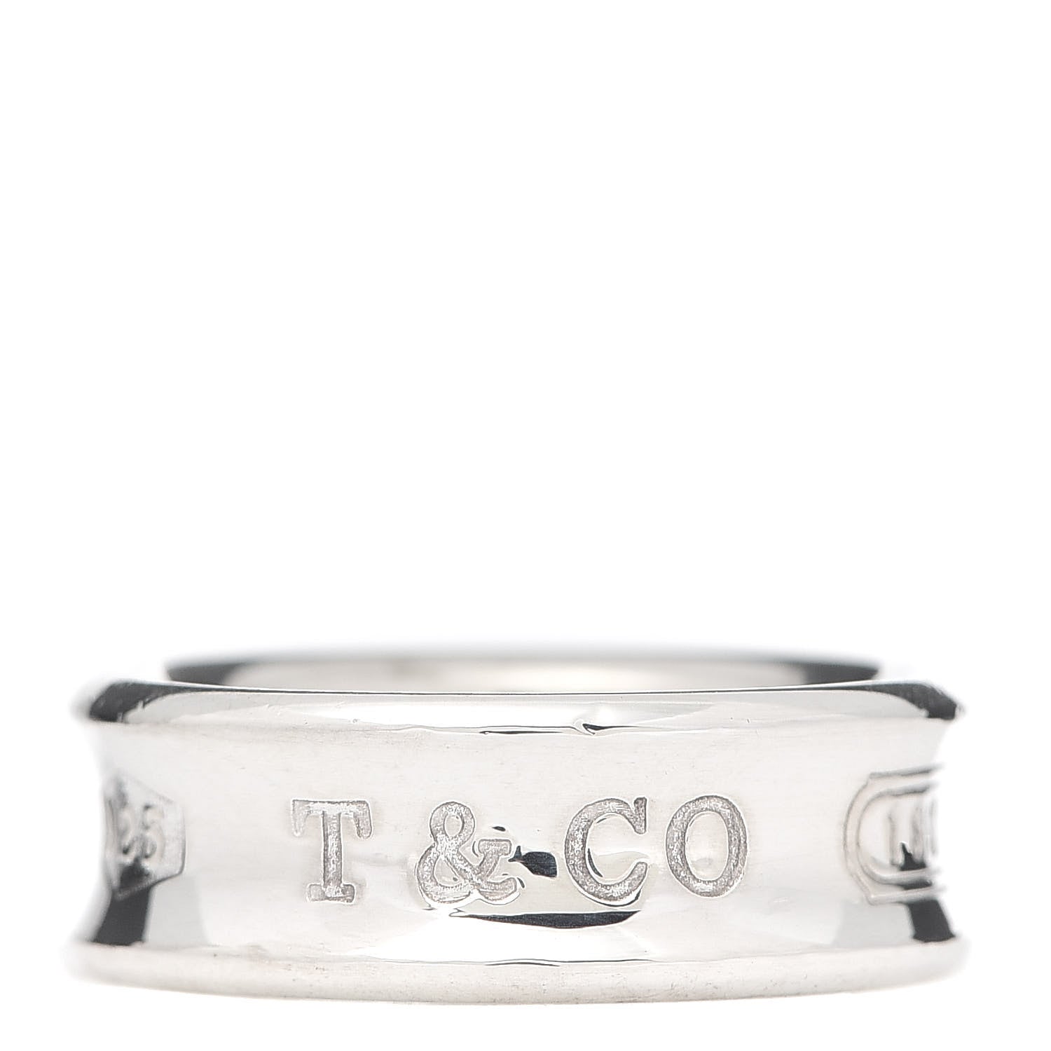 Tiffany Sterling Silver 1837 Band Ring 50 5.5 1 of 6