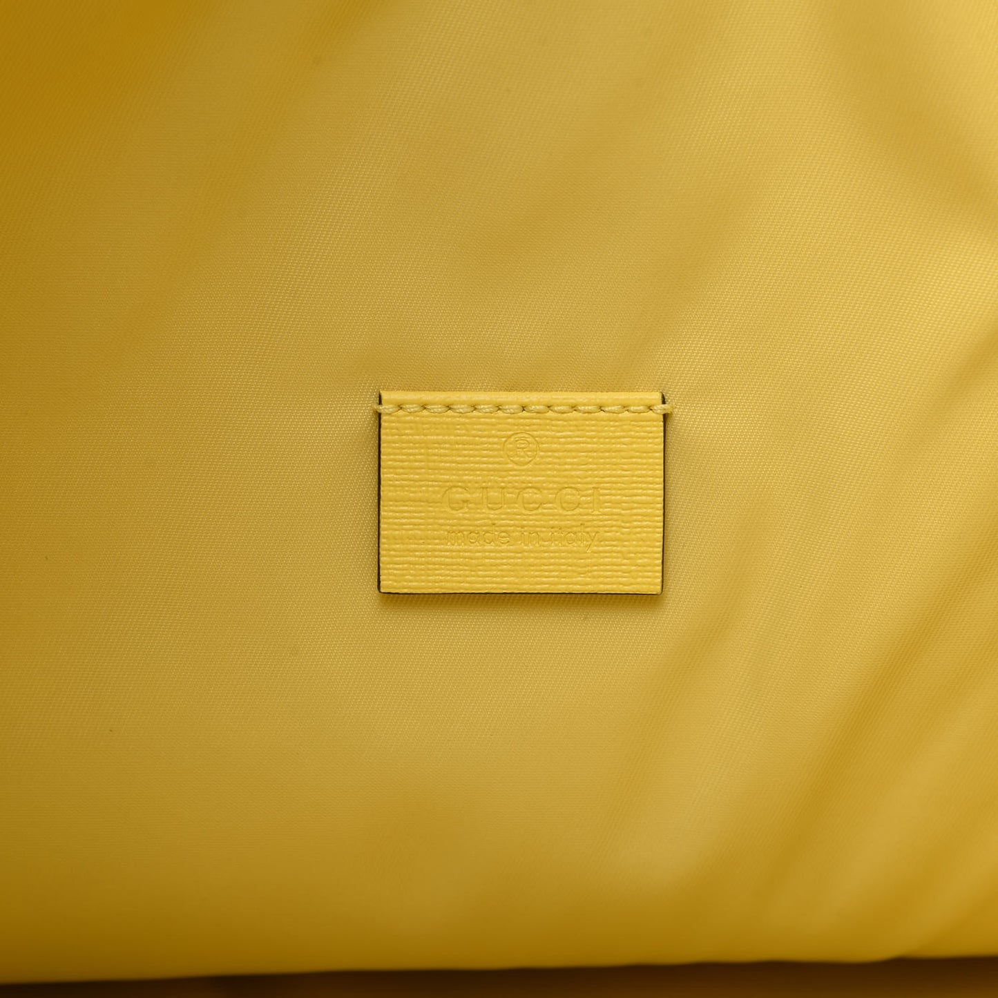 Soft GG Supreme Monogram Smiling Plants Childrens Drawstring Backpack Beige Ebony Multicolor Crop