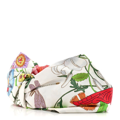 Gucci Silk Floral Headband S White Multicolor 1 of 9