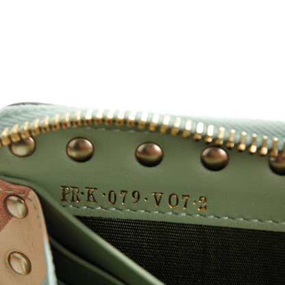 Valentino Garavani Calfskin Native Couture 1975 Rockstud Zip Around Wallet 8 of 8