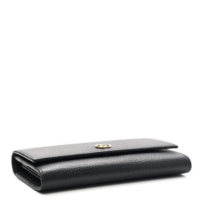 Gucci Dollar Calfskin GG Marmont Continental Wallet Black 4 of 7