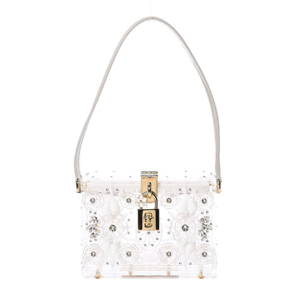 Dolce & Gabbana Plexiglass Bohemia Box Bag White 1 of 10