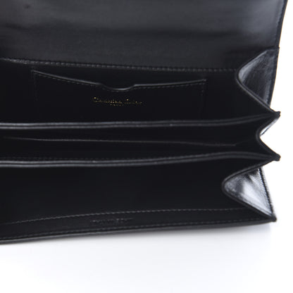 Christian Dior Lambskin Embroidered Tarot Pouch Clutch Black 5 of 9