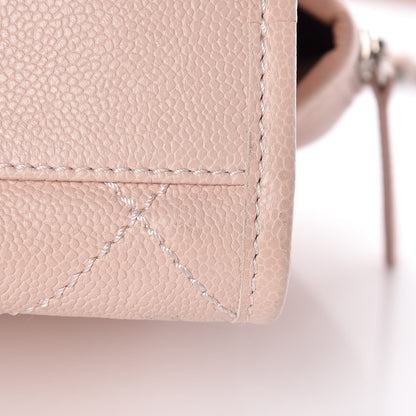 Chanel Caviar Quilted Small Deauville Bowling Bag Light Pink 11 of 13
