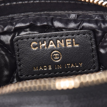 Chanel Caviar Quilted Small Curvy Pouch Cosmetic Case Black 6 of 8