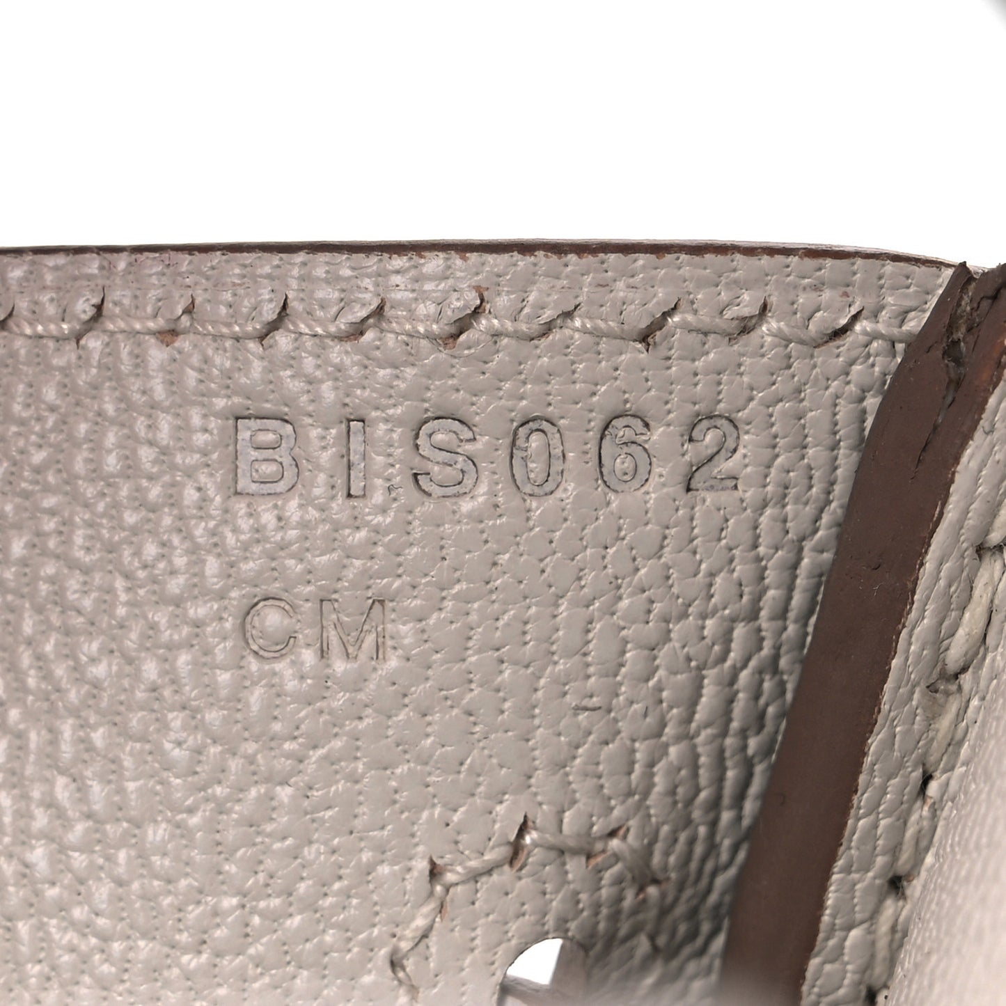 Epsom Birkin 30 Gris Pale