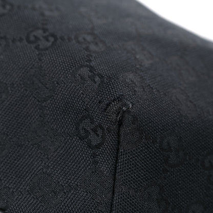 Gucci Monogram Web Medium Half Moon Hobo Black 11 of 20