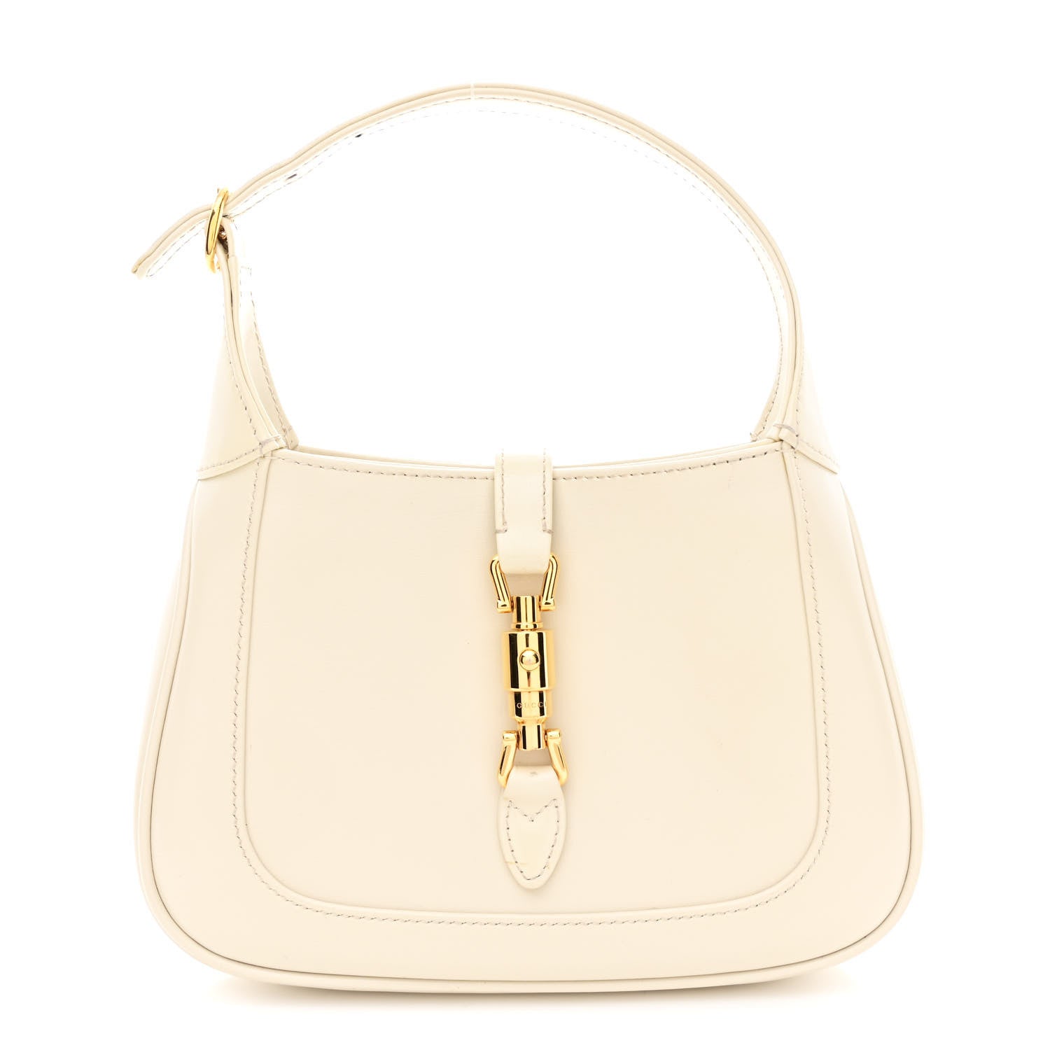 Gucci Boarded Dyana Lux Calfskin Mini Jackie 1961 Hobo Mystic White 1 of 11