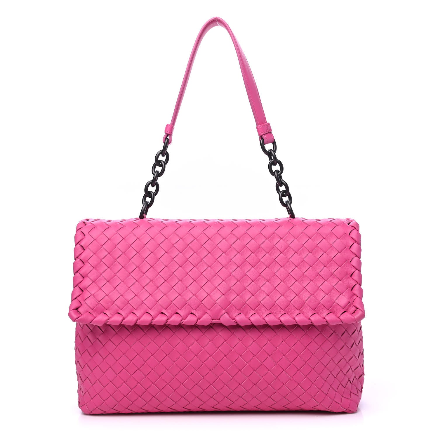 Bottega Veneta Nappa Intrecciato Large Olimpia Bag Rosa Shock 1 of 7