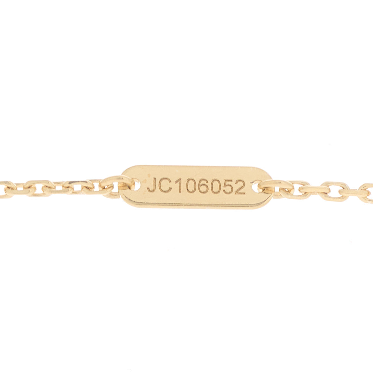 18K Yellow Gold Mother of Pearl Vintage Alhambra Pendant Necklace
