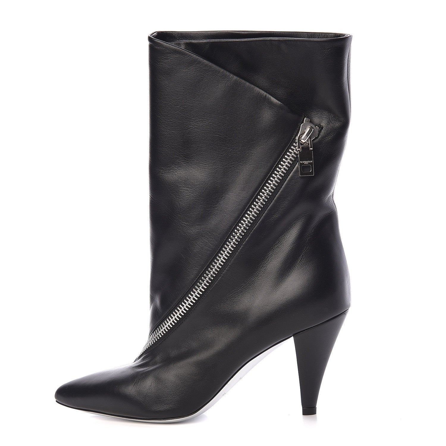 Givenchy Calfskin Botte Show 80 Ankle Bootie 37.5 Black 1 of 11