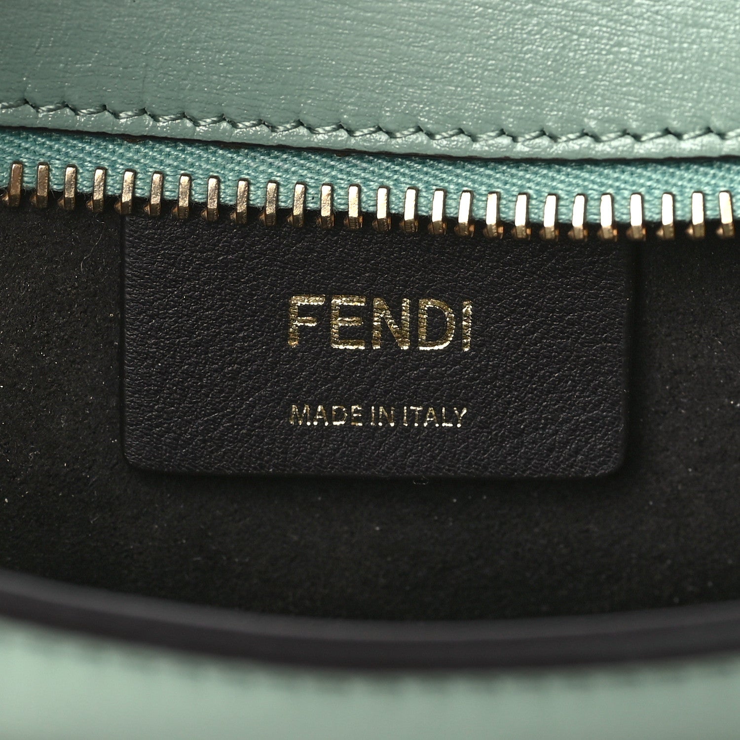 Fendi Vitello Palmellato Fendi O'Lock Swing Menta 7 of 10