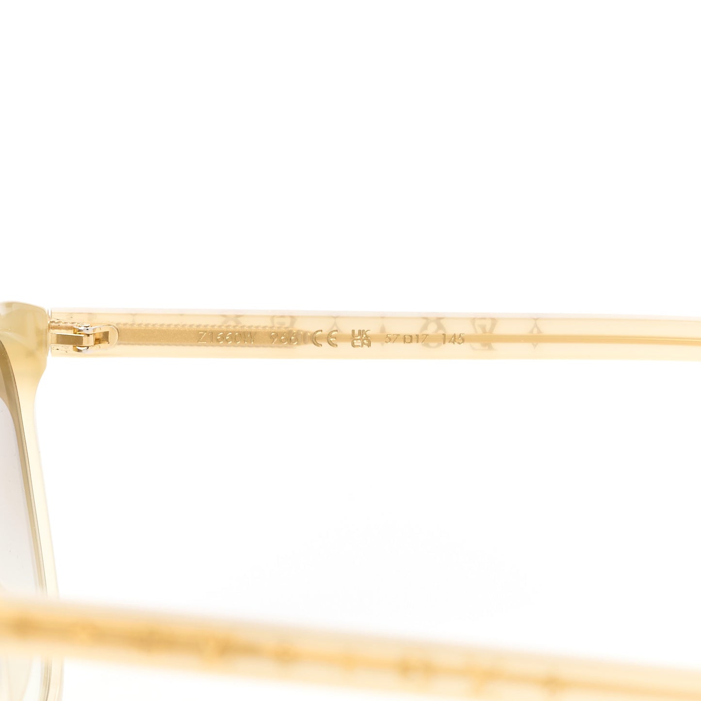 Acetate My Monogram Light Cat Eye Sunglasses Z1660W Beige