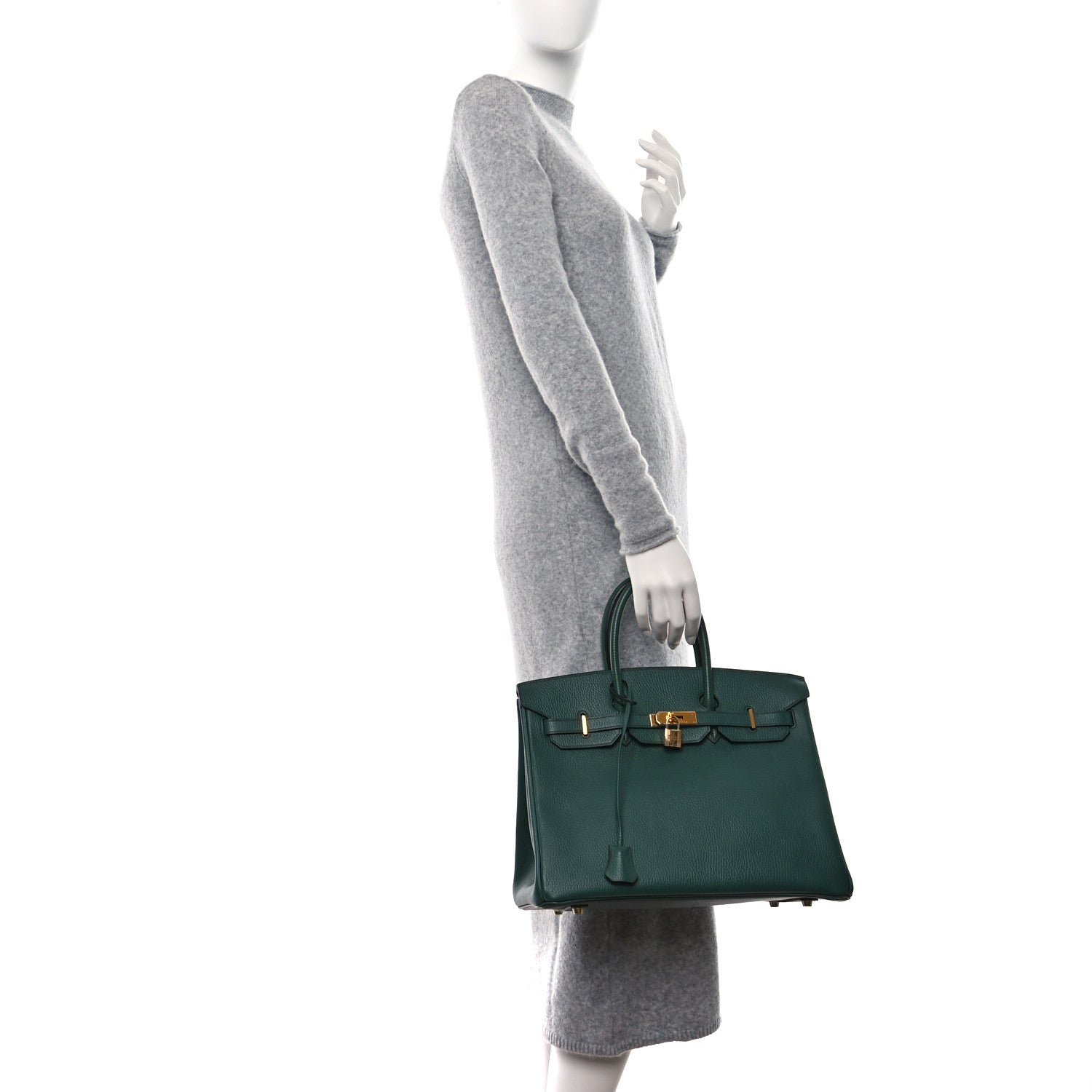 Hermes Ardennes Birkin 35 Vert Fonce 2 of 13