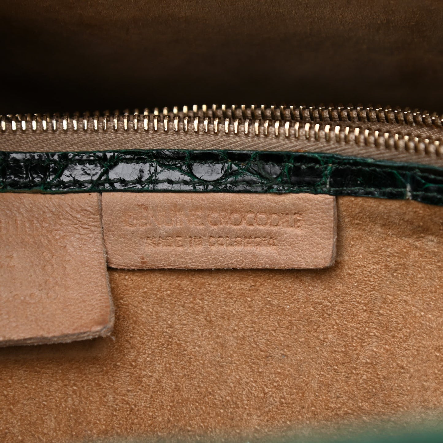 Crocodile Tote Green