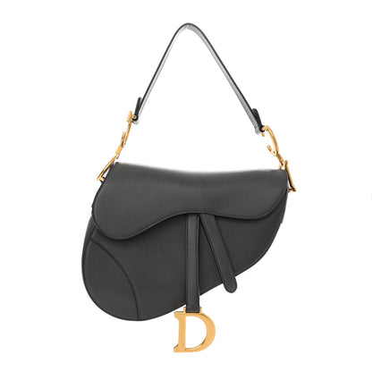 Christian Dior Shiny Goatskin Saddle Bag Grey 1 of 10