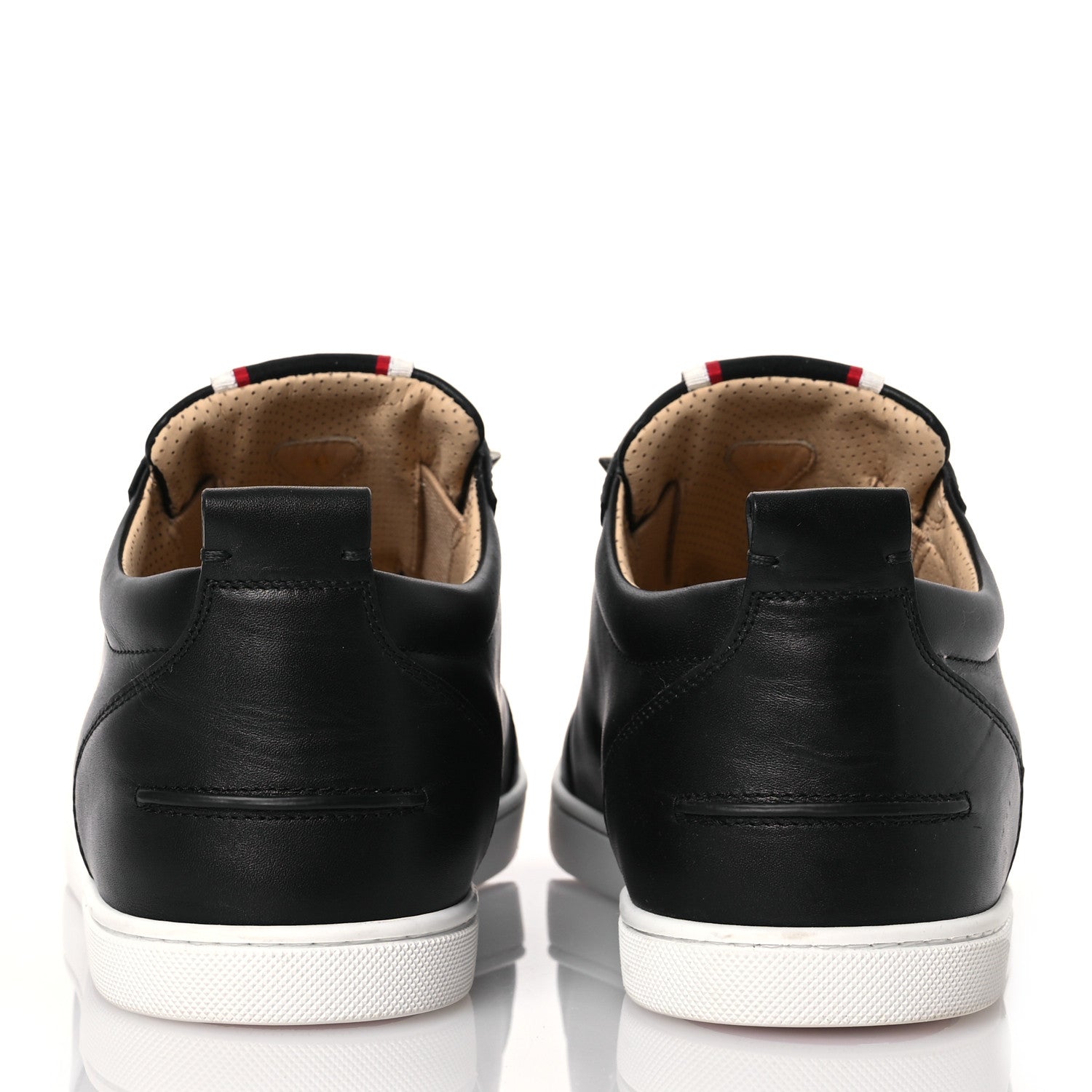Christian Louboutin Calfskin Mens Fique A Vontade Flat Sneakers 46 Black 5 of 11