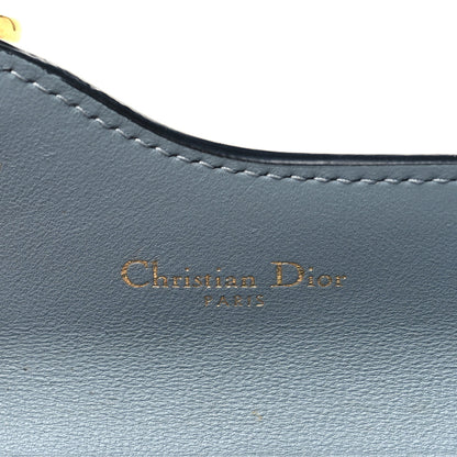 Christian Dior Goatskin Saddle Card Holder Sky Blue 6 of 8